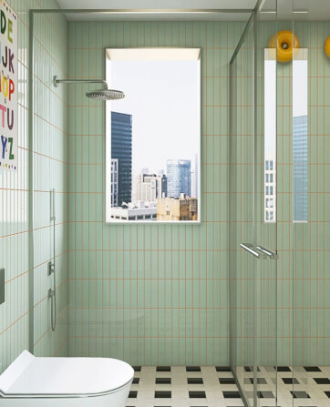 โมเสคสีพาสเทล TIMELESS TILES รุ่น MILD 28.8X19.8 ซม. สีเขียวมิ้นท์ ผิวเงา_5
